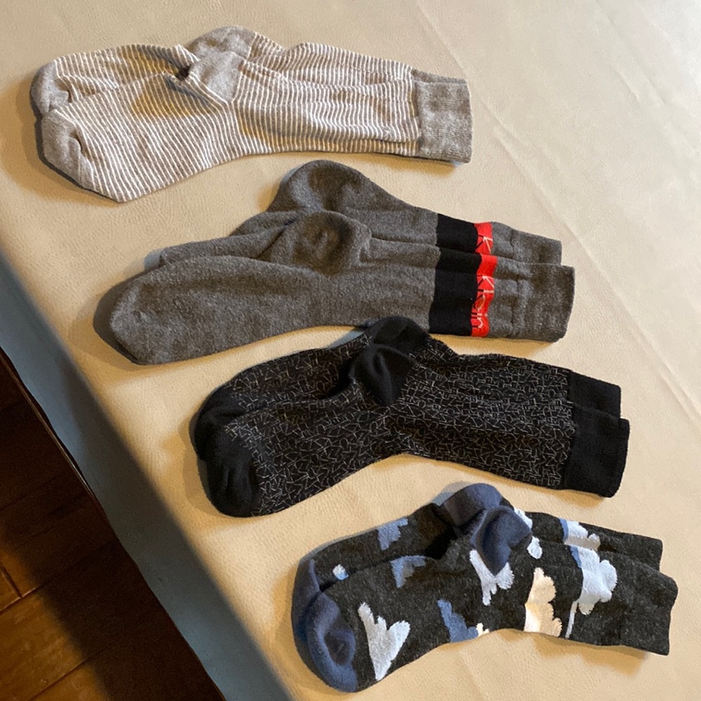 Bundle Set of Four Men’s Dress Socks - size 7-12